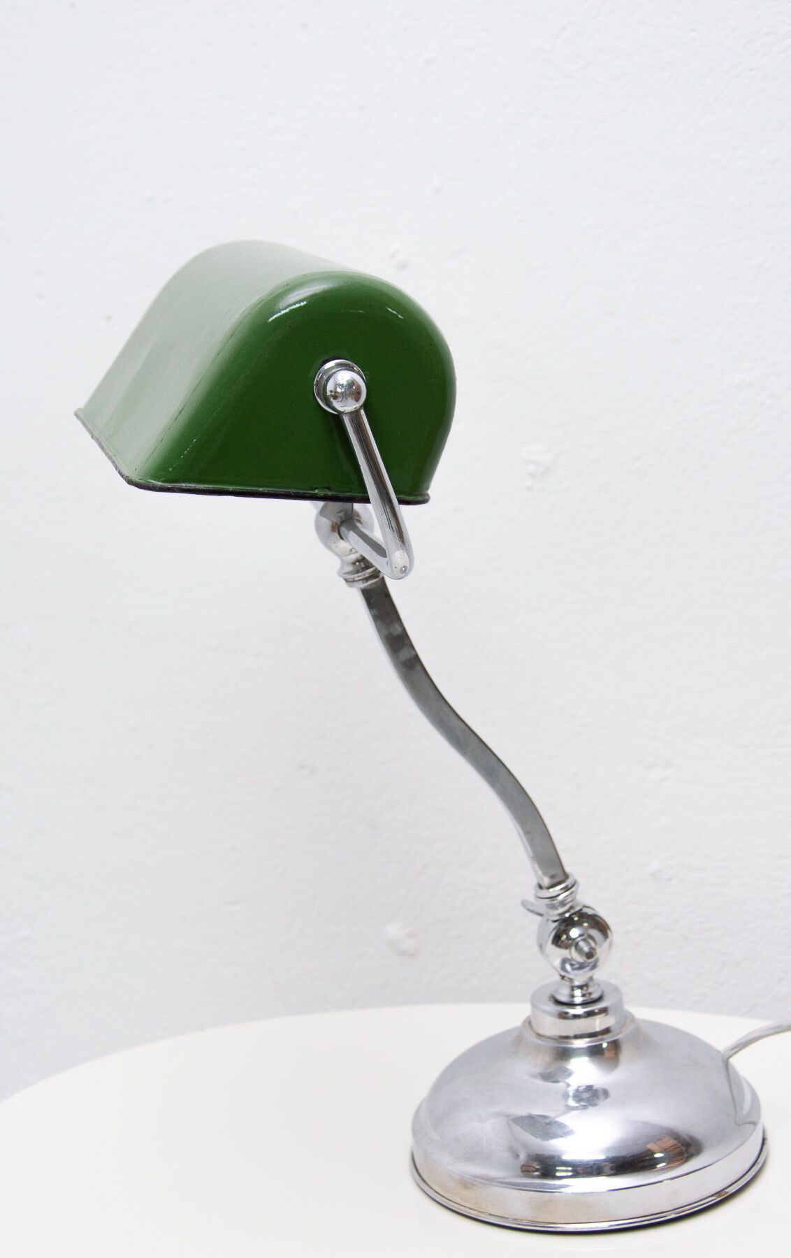 Art Deco adjustable banker lamp, 1930