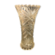 Chiseled glass vase