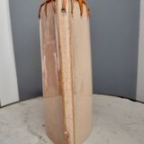 Ceramic and rattan vase 70s