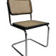 Chaise Cesca modèle b32 en chrome et noir par Marcel Breuer
