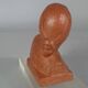 Gaston Hauchecorne bust of young woman terracotta artist's proof dated 1942 Signed 085