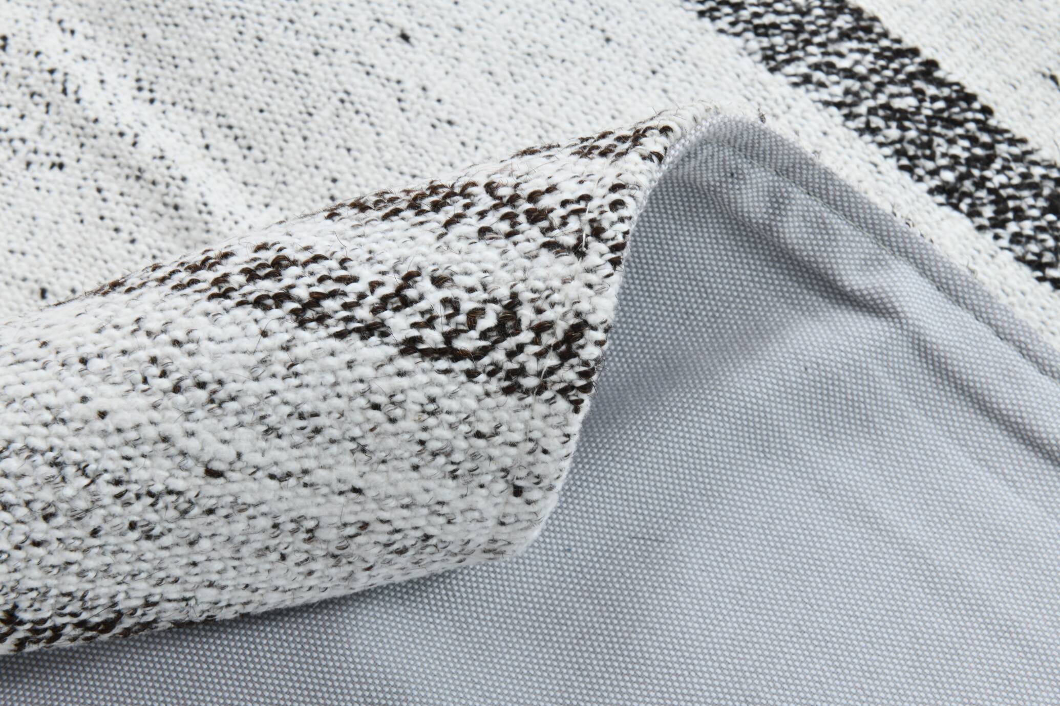 8x10 Contemporary White & Gray Solid Kilim Rug, 258x309Cm