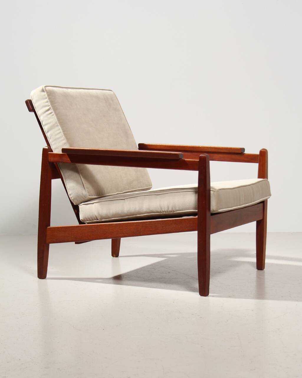 Vintage Scandinavian teak armchair