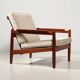 Vintage Scandinavian teak armchair