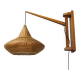 1960s Wall Wooden Lamp by Pokrok Zilina , Czechoslovakia