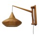 1960s Wall Wooden Lamp by Pokrok Zilina , Czechoslovakia
