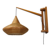 1960s Wall Wooden Lamp by Pokrok Zilina , Czechoslovakia