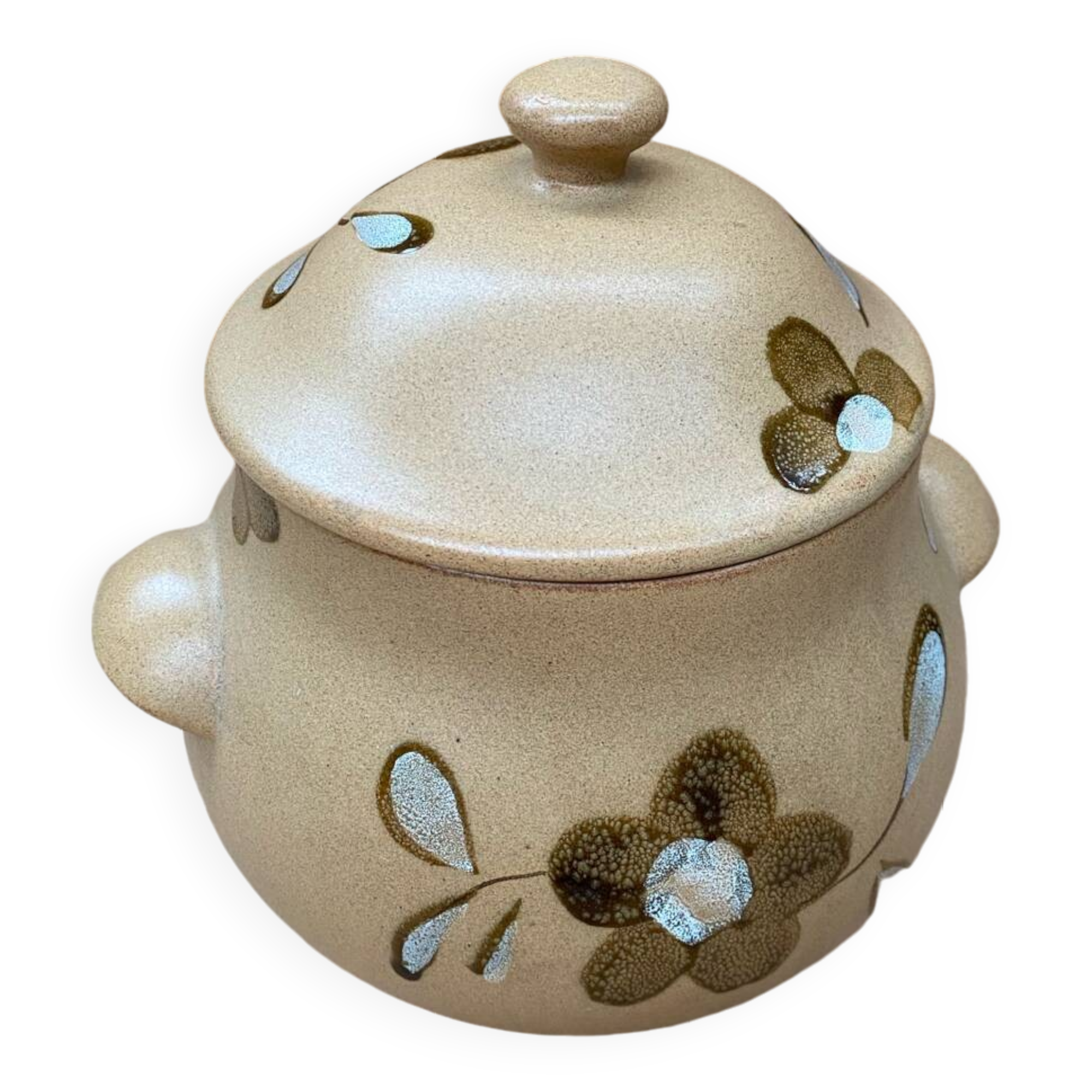 Old sarreguemines soup tureen nadege model ceramic beige vintage