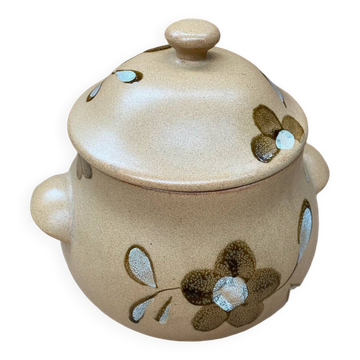 Old sarreguemines soup tureen nadege model ceramic beige vintage