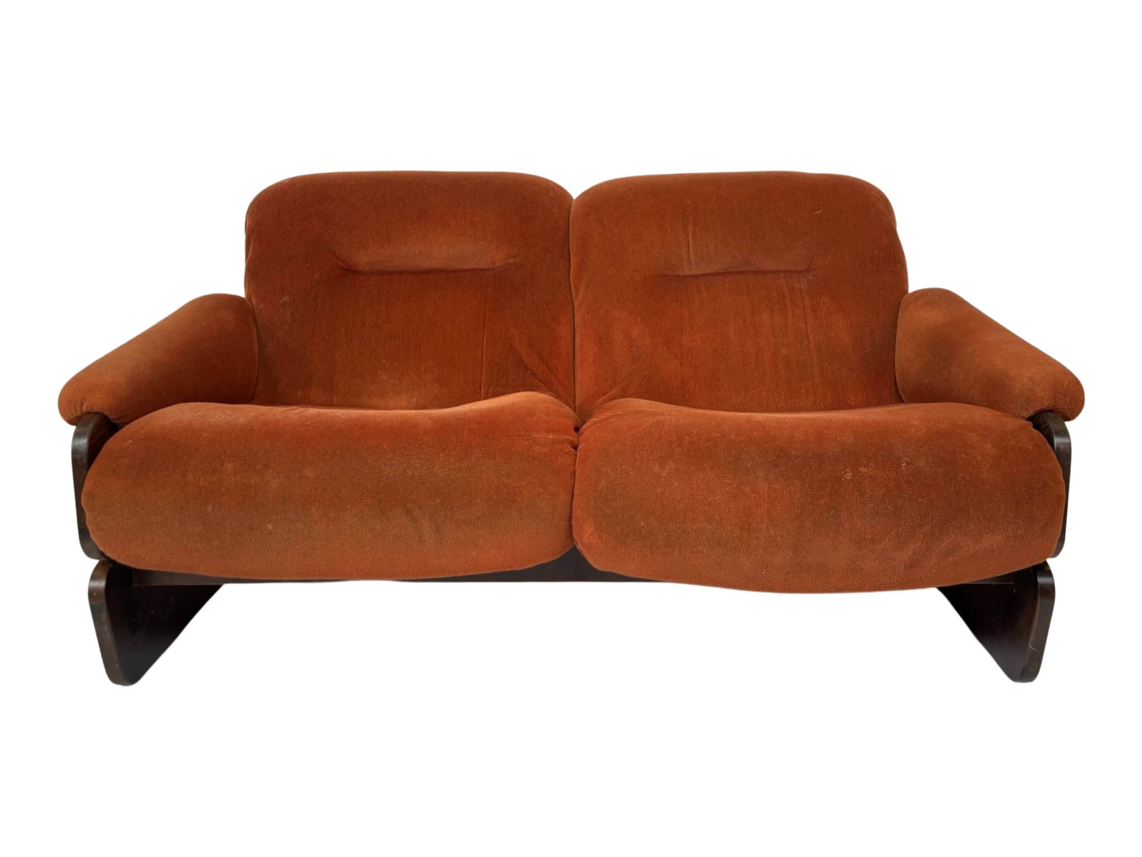 Vintage Space Age Sofa Two Seater Sofa Design 1970s