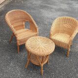 Rattan lounge for children