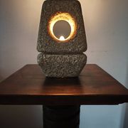 Sculptural lamp in stone 1960-70