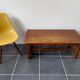 Table basse de ferme rustique avec tiroir 1950
