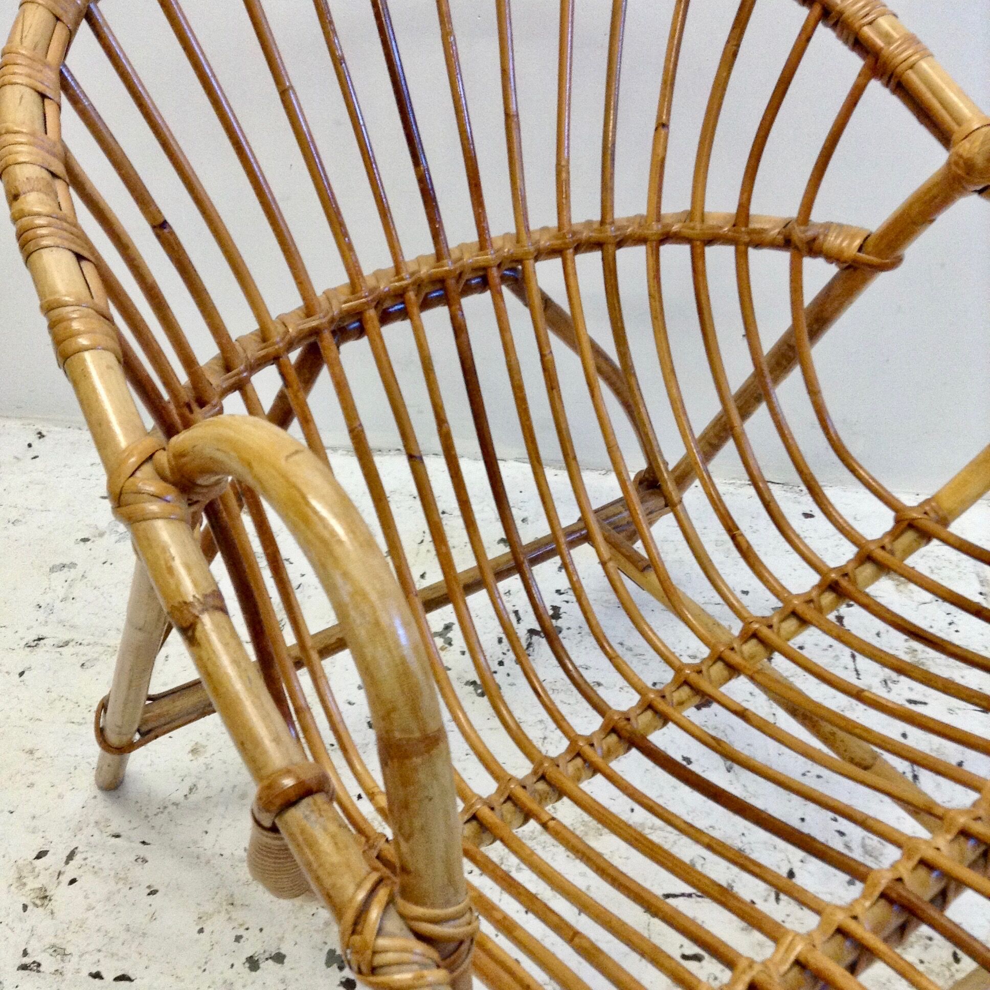 Armchair in rattan
