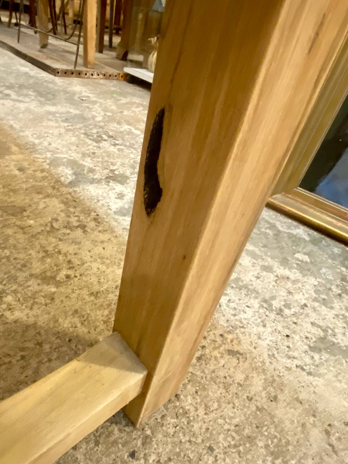 Solid wood dining table