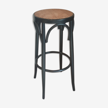 Tabouret haut canné