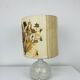 Ceramic ball lamp and dried flower lampshade