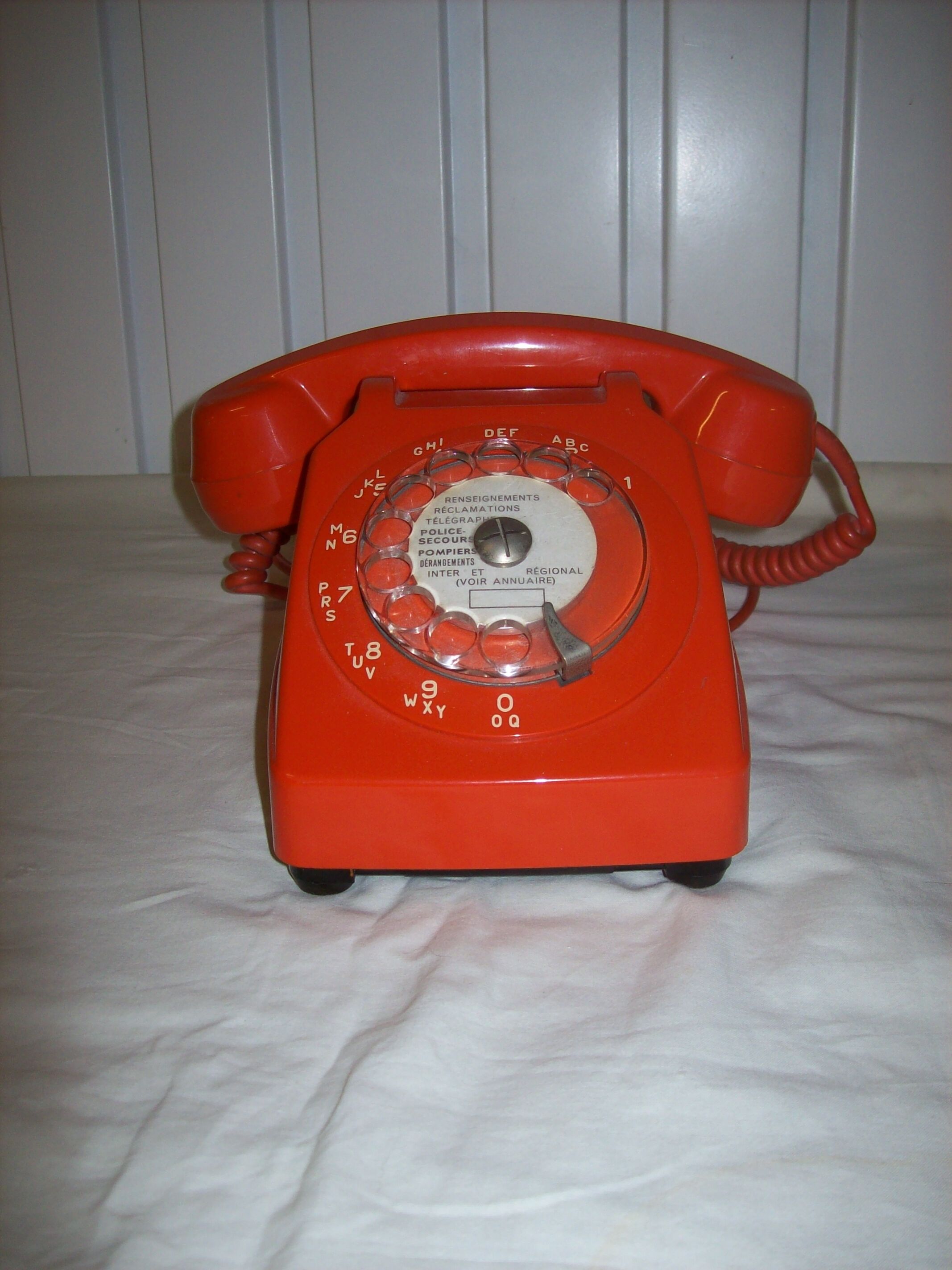Vintage orange phone Socotel