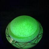 Green Clichy Glass Ceiling Chandelier in Ouraline