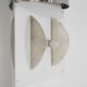 Contemporary wall light in stainless steel and metal.