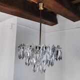 J.T Kalmar chandelier, cut glass, 3 levels, Austria 1970