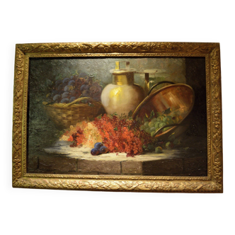 Oil on canvas, fruit jams