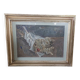 Still life by Giuseppe Manfredi, oil on cardboard, 20th century