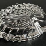 Vintage crystal shell ashtray