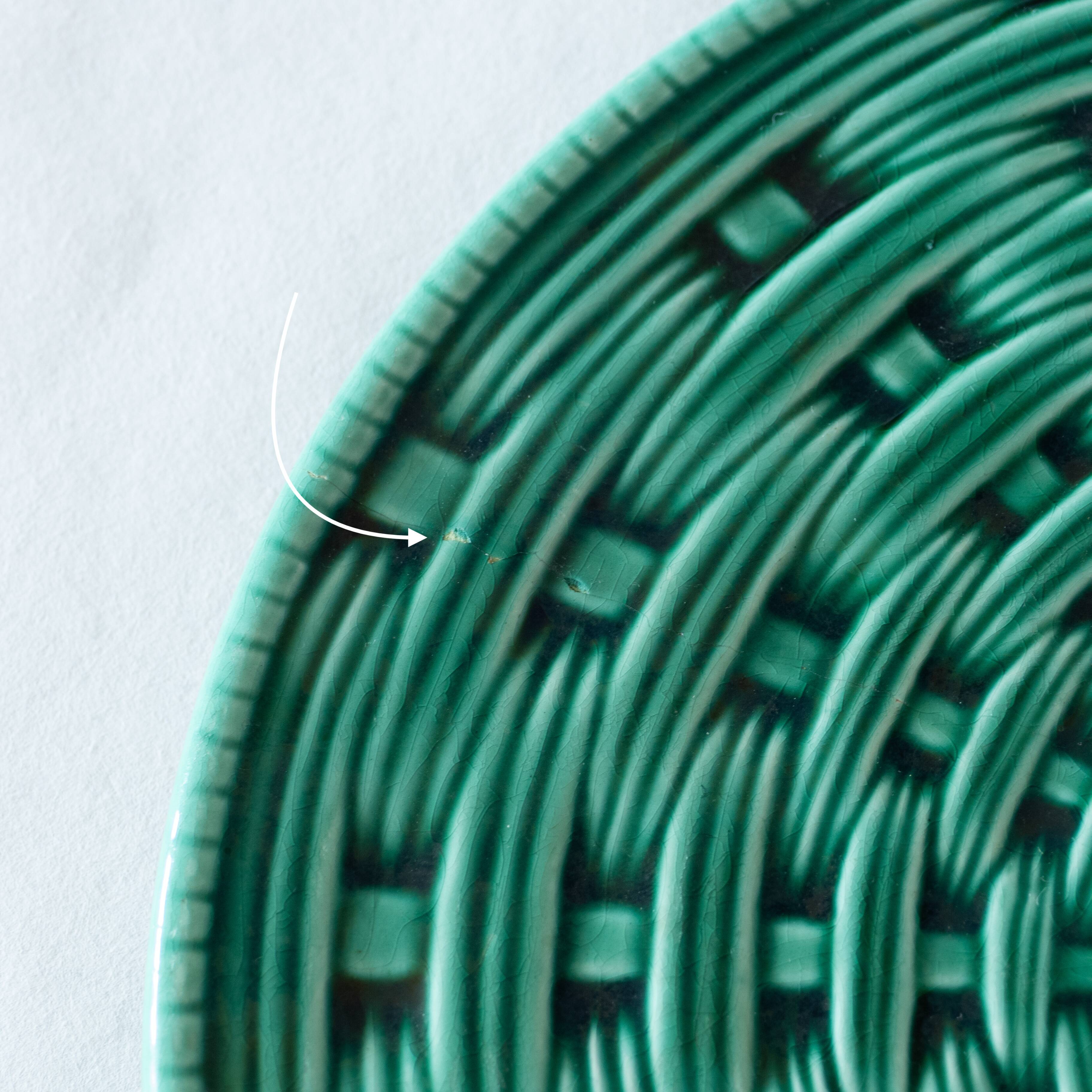 19th century trivet in Sarreguemines slip