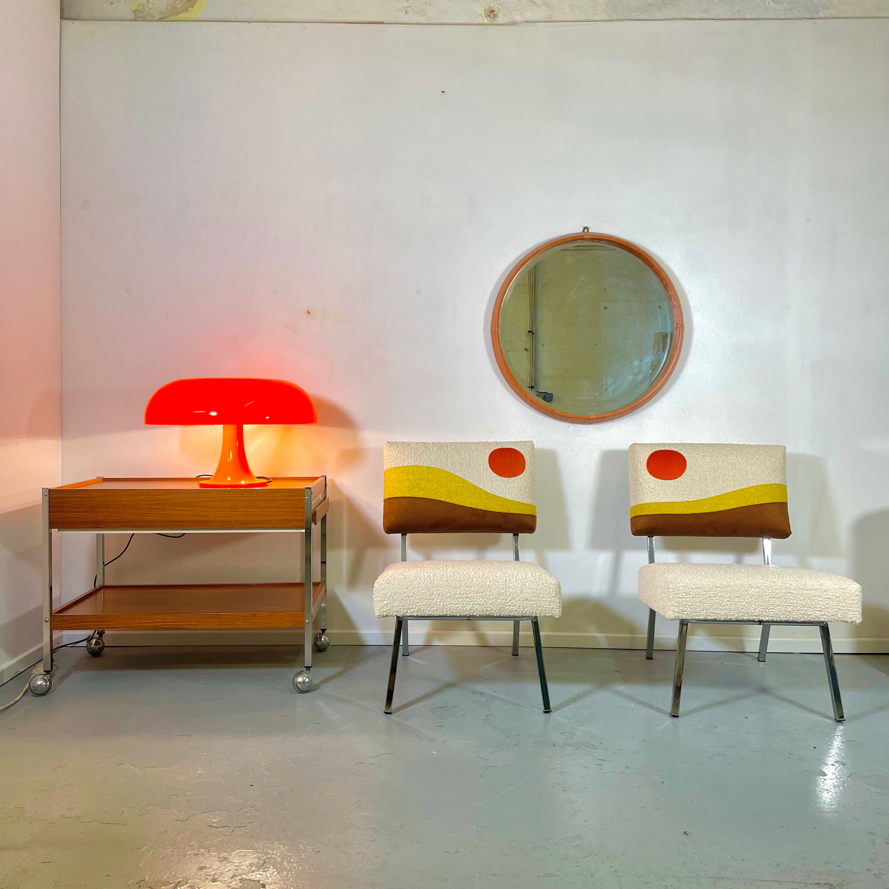 Modernist armchairs