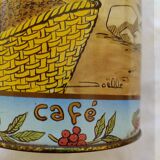 vintage coffee box signed Joelle