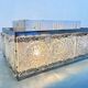 Rare glass flush mount by Kamenicky Senov, 1970s / Czechoslovakia