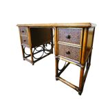 Vintage rattan desk