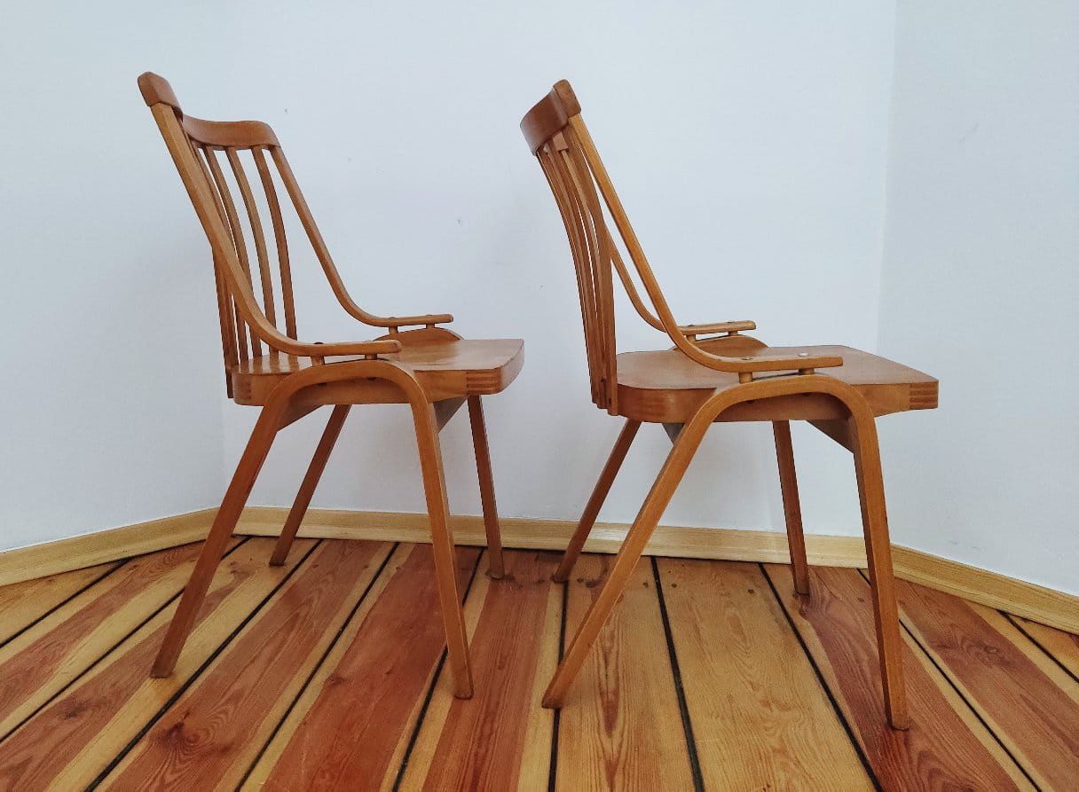 Pair of Chairs by L. Volák for TON, Czechoslovakia, 1960s