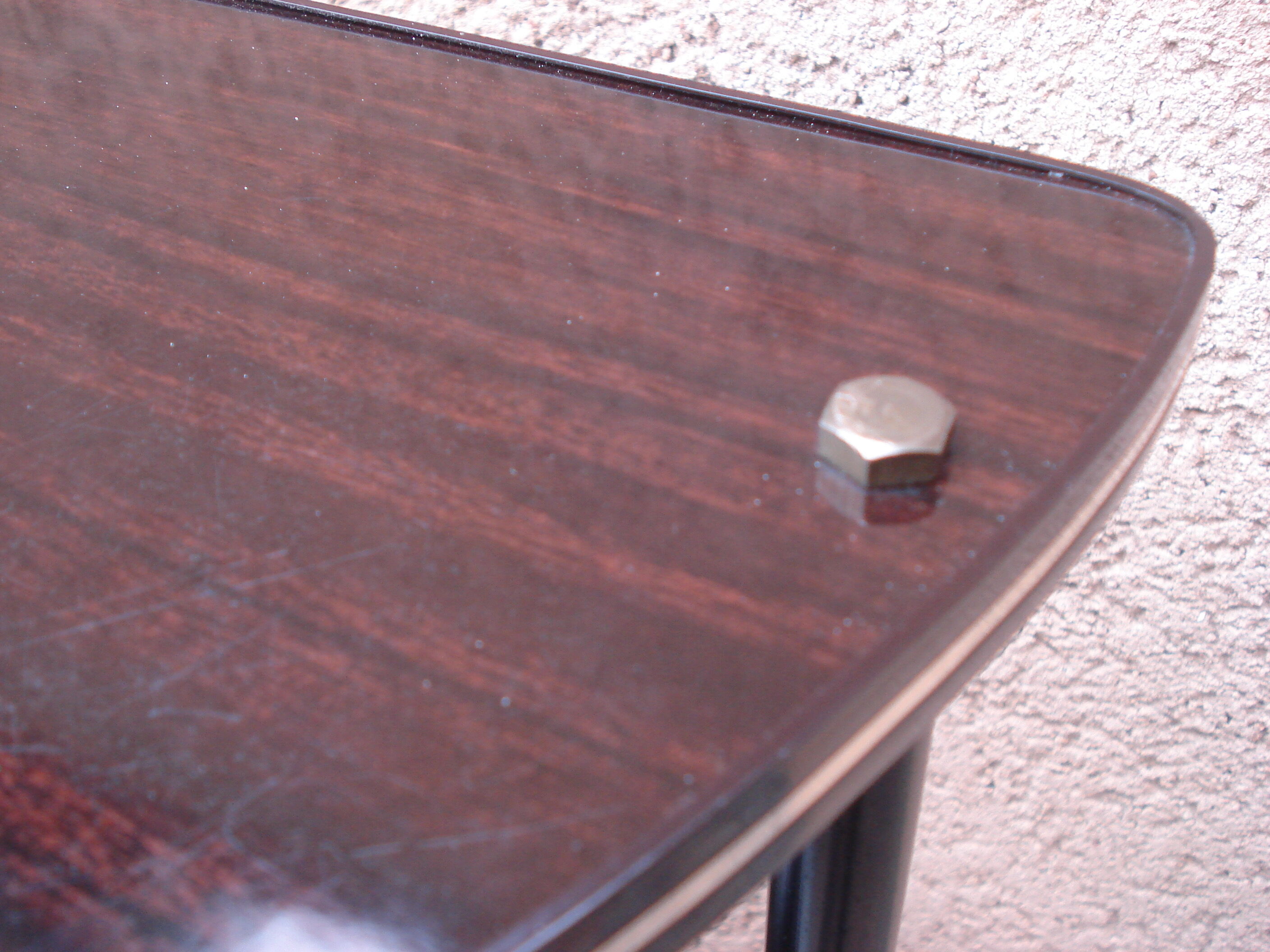Etagere d’angle vintage 1960 formica 4 plateaux
