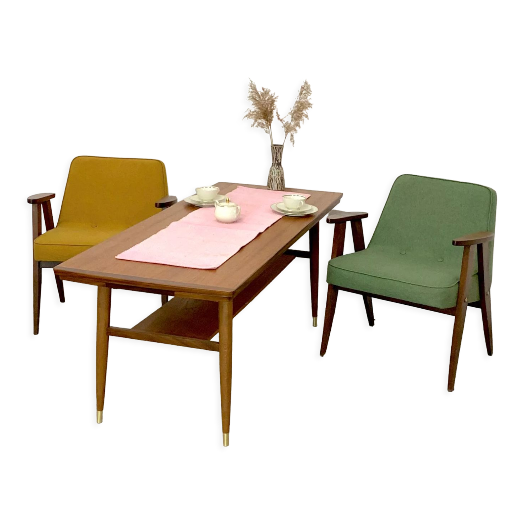 Teak bench, norway 1960s/70s