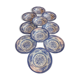 Set of 1à English porcelain plates