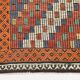 6x11 Mulicolor Living Room Rug, Vintage Wool Kilim Rug, 187x339Cm