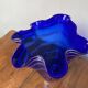 vase mouchoir bleu cobalt