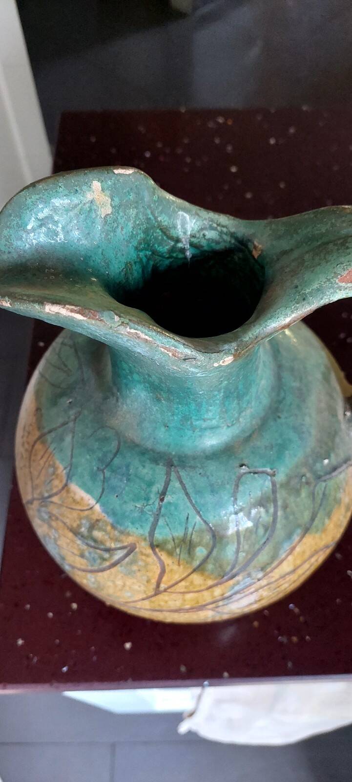 Brocca smaltata Seminara Calabria Paolo Condurso firmata