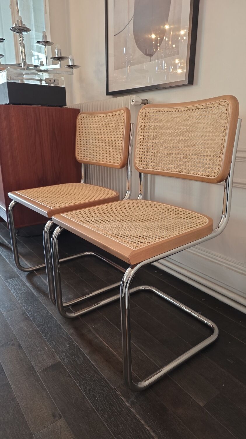 Chaises Cesca B32 par Marcel Breuer