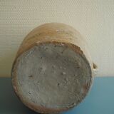 Old glazed stoneware pot rustic decor old french stoneware pot vase