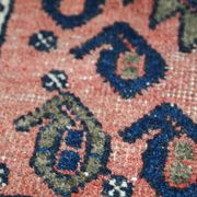 Tapis ancien fait main Kurdish Bagface en laine rouge pâle (55cm x 59cm)