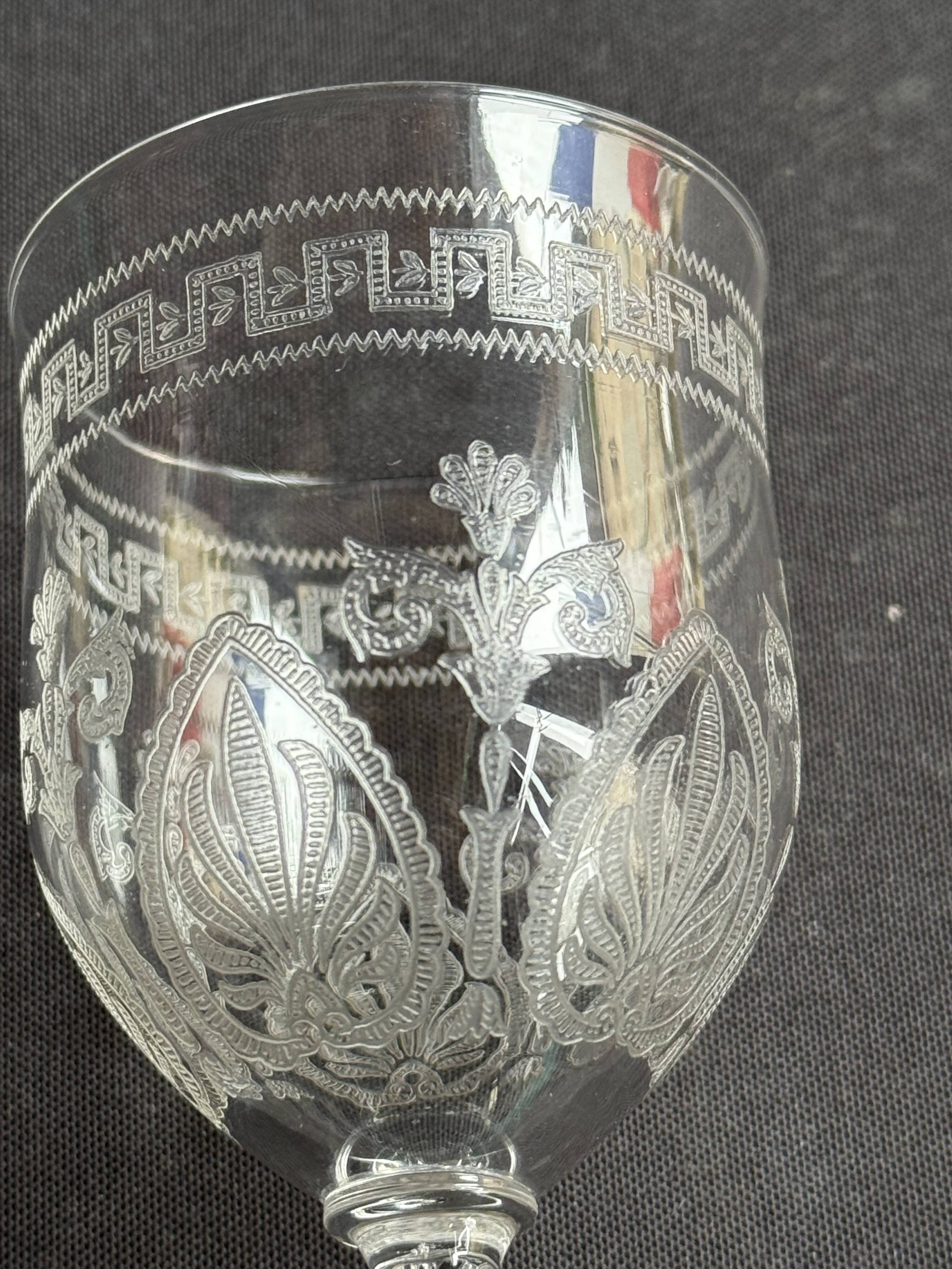 6 Wine glasses – Saint Louis Pasteur service
