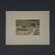 Lithographie par Henri Rivière Le Beau Pays de Bretagne Lavoir à Tréboul