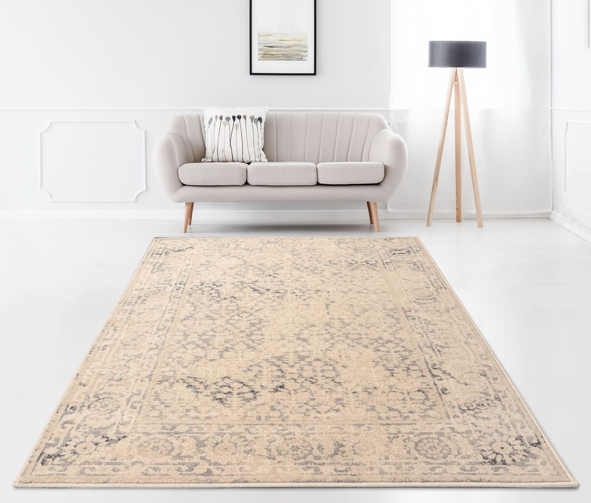 Persian carpet beige style persian 240x340 cm