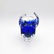 Vase Josef Hospodka Chribska Bohemia Cobalt Blue Glass 1960