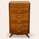 Vintage chest of drawers with compass feet 1960 H112