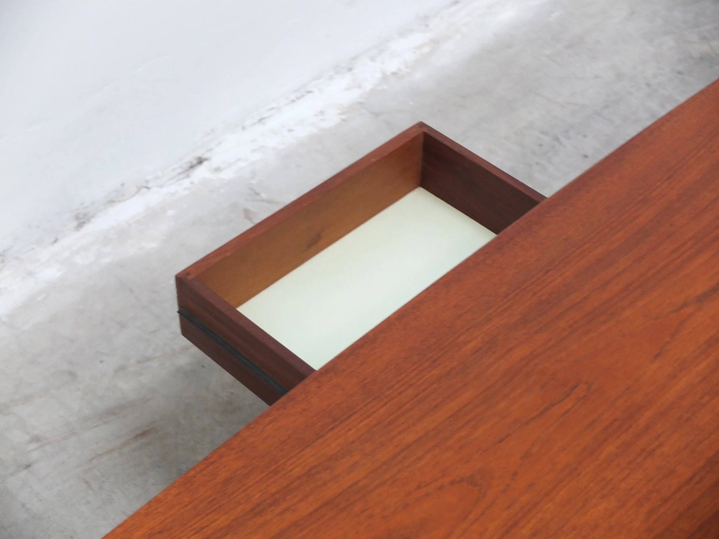 Large coffee table with magazine rack by O.M.F., 1960s