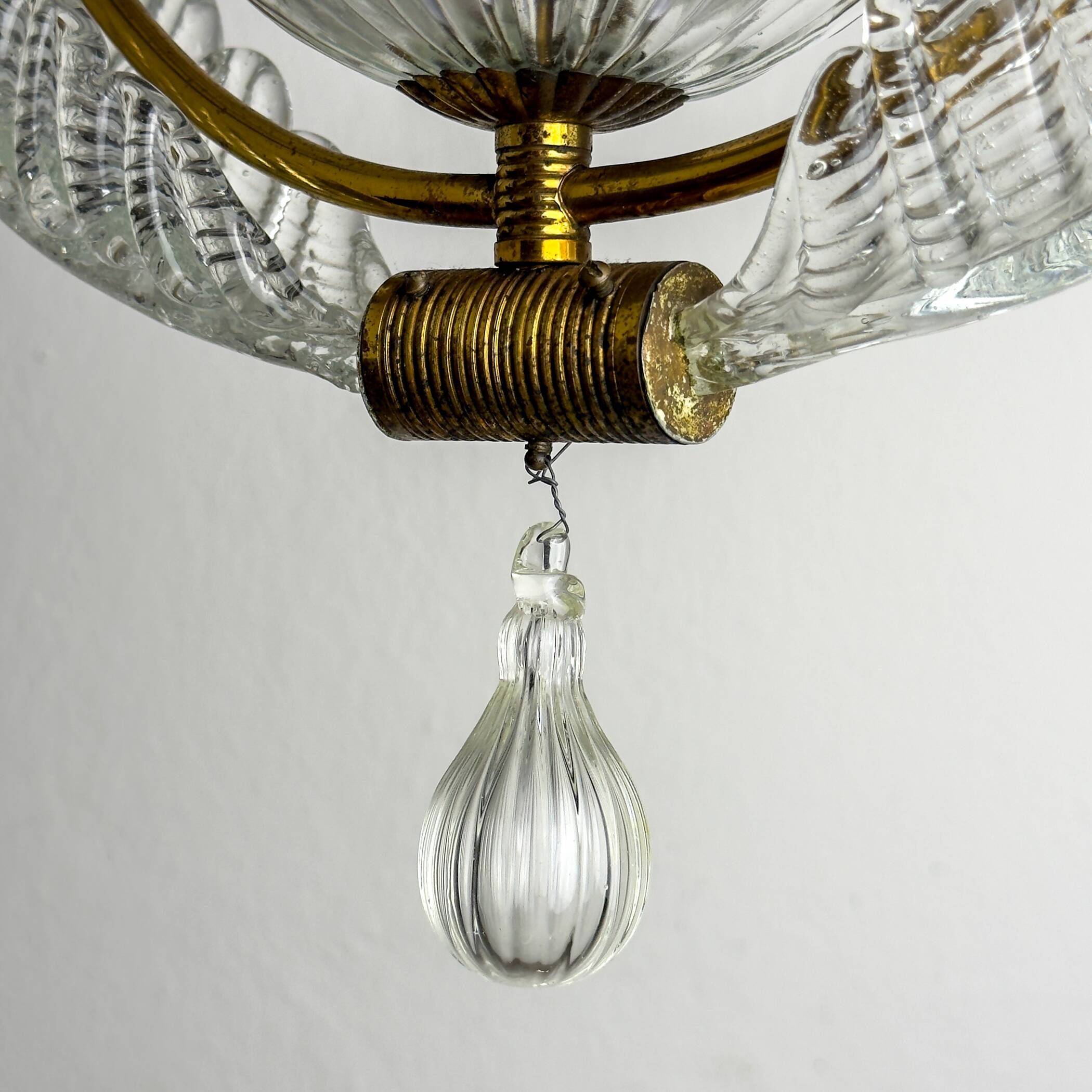 1930s Vintage Murano chandelier by Barovier & Toso, Italy